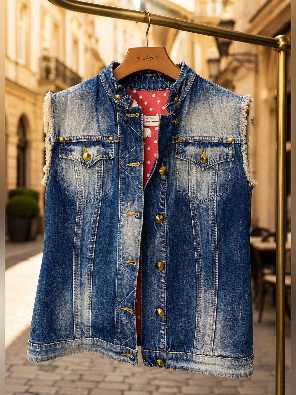 Cycle | European Denim Sleeveless Jacket /Vest NWOT